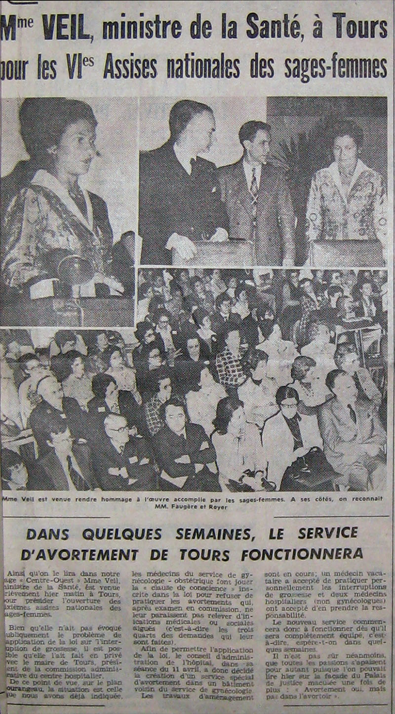article Nouvelle Republique Simone Veil